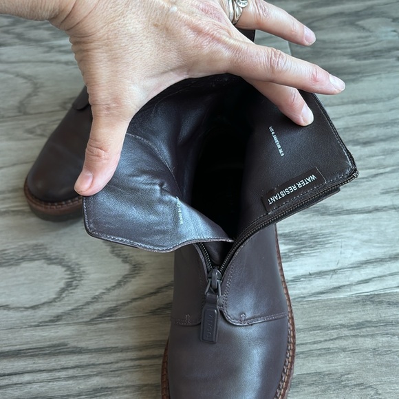 Vince Cabria Lug zip combat boots size 6.5 - Picture 6 of 14